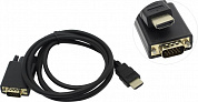 Exegate <EX-CC-HDMIM-VGAM-1.8> Кабель-переходник HDMI (M)  -> VGA (15M)  1.8м <EX284928RUS>