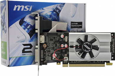 1Gb <PCI-E> DDR3 MSI N210-1GD3/LP (RTL) D-Sub+DVI+HDMI <GeForce 210>
