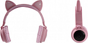 Наушники с микрофоном Hoco W27 Pink (Bluetooth 5.0, microSD)