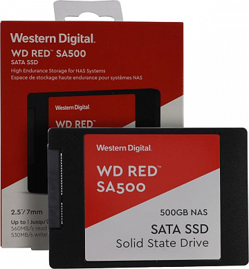 SSD 500 Gb SATA 6Gb/s WD Red SA500 <WDS500G1R0A> 2.5" 3D TLC