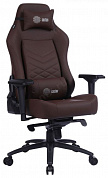 Кресло игровое Cactus CS-CHR-0112BR коричневый сиденье коричневый эко.кожа с подголов. крестовина металл пластик черный