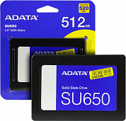 SSD 512 Gb SATA 6Gb/s ADATA Ultimate SU650 <ASU650SS-512GT-R> 2.5" 3D TLC