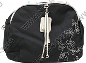 Сумка женская Samsonite 11А(0)19 41 (полиэстер, чёрная/серебристая, 16")