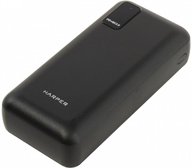 Внешний аккумулятор HARPER <PB-0030 Black> (2xUSB, USB-C, 30000mAh, Li-Pol)