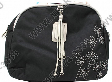 Сумка женская Samsonite 11А(0)19 41 (полиэстер, чёрная/серебристая, 16")