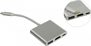 Greenconnect <GCR-AP24> Кабель-адаптер USB-C -> HDMI+USB3.0+USB-C