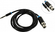 Vention <BBEBI> Кабель- переходник Jack6.3-M --> XLR-F 3м