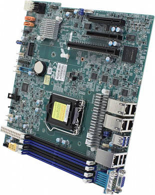 SuperMicro X12STH-LN4F (OEM) LGA1200 <C256> PCI-E VGA 4xGbLAN SATA MicroATX 4DDR4