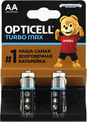 OPTICELL TURBO MAX <250432> (LR6) Size AA, 1.5V, щелочной (alkaline) <уп. 2 шт>