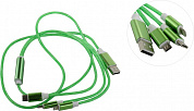 Кабель USB AM --> micro-B/USB-C/Lightning 1м