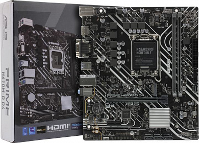 ASUS PRIME H610M-D D4 (RTL) LGA1700 <H610> PCI-E Dsub+HDMI GbLAN SATA MicroATX 2DDR4