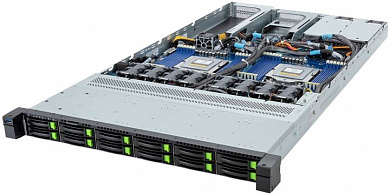 GIGABYTE R183-ZF1-AAJ1 <6NR183ZF1DR000AAJ1> (SP5, 3xPCI-E, 12xHS NVMe/SAS/SATA, NoGbLAN, 24DDR5, 2000W HS)