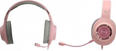 Наушники с микрофоном Edifier G2 II <Pink> (7.1, USB, шнур 2.5м, с регулятором громкости)
