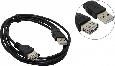ExeGate <EX-CC-USB2-AMAF-1.5> Кабель удлинительный USB 2.0 A-->A  1.5м <EX294743RUS>