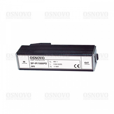 OSNOVO SP-IP/1000PD Грозозащита, с защитой линий РоЕ, монтаж на DIN-рейку