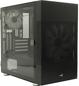 Minitower Aerocool <Atomic-G-BK-v1> Black MicroATX без БП, с окном
