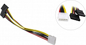 Exegate <EX138935RUS> Переходник питания SATA-устройств (1big ->2SATA) 0.15м