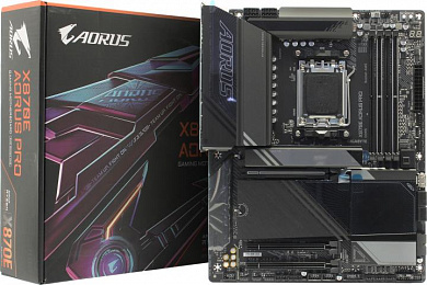 GIGABYTE X870E AORUS PRO (RTL) AM5 <X870E> 3xPCI-E HDMI 2.5GbLAN+WiFi+BT SATA ATX 4DDR5