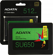 SSD 512 Gb SATA 6Gb/s ADATA Ultimate SU650 <ASU650SS-512GT-R> 2.5" 3D TLC