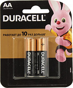Duracell MN1500-2 (LR6) Size AA, 1.5V,щелочной (alkaline) <уп. 2 шт>