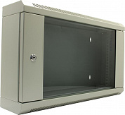 5bites <TC6106-06G> Шкаф настенный телекоммуникационный 19", серый 6U 600x150