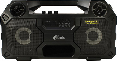 Колонка Ritmix SP-690B Black (2x18W, USB, microSD, FM, Bluetooth 5.0, ПДУ, Li-Pol)