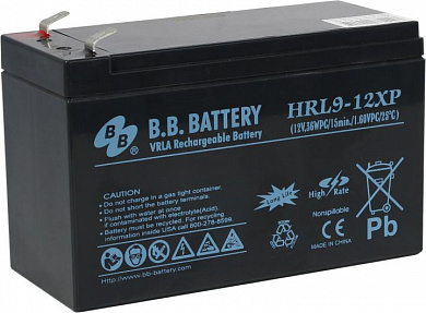 Аккумулятор B.B. Battery HRL 9-12XP (12V, 9Ah) для UPS