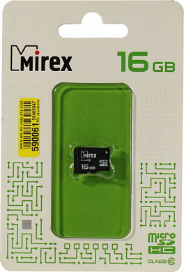 Mirex <13612-MC10SD16> microSDHC 16Gb Class10