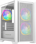 Miditower Powercase Alisio Micro Z3W ARGB <CAMZW-A3> White MicroATX, без БП
