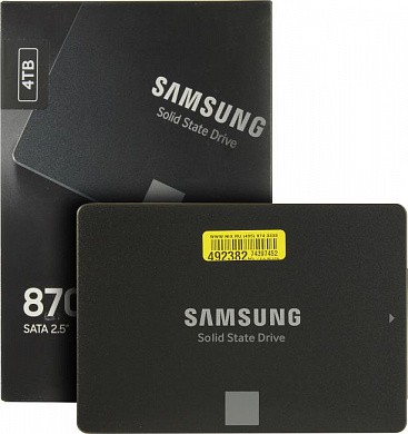 SSD 4 Tb SATA 6Gb/s Samsung 870 EVO <MZ-77E4T0B(W/EU)> (RTL) 2.5" V-NAND 3bit-MLC