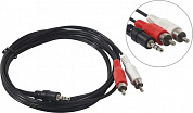 BEHPEX Кабель Jack3.5-M --> 2RCA-M 1.8м