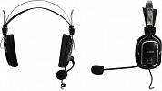 Наушники с микрофоном A4Tech HS-50 (шнур 2.5м, с регулятором громкости)