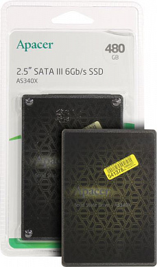 SSD 480 Gb SATA 6Gb/s Apacer AS340X <AP480GAS340XC-1> 2.5" 3D TLC