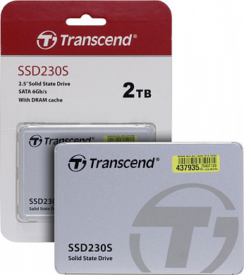 SSD 2 Tb SATA 6Gb/s Transcend SSD230S <TS2TSSD230S> 2.5" 3D TLC