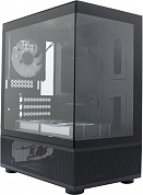 Miditower 1STPLAYER MIKU Mi2-A <Mi2-A-BK-2FC7R-1FC7> Black MicroATX без БП