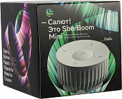 SberBoom Mini <SBDV-00095G Туманный белый> (5W, WiFi, Bluetooth 5.0, голосовой помощник Салют)