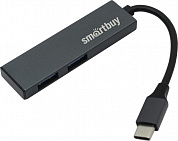 Smartbuy <SBHA-460С-G> 2-port USB3.1 Hub, подкл. USB-C