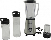 Kitfort <KT-1340-3 с.металлик>Блендер стационарный(350W,1л,2ск+имп.режим,кофемолка 50мл,дорожн.бутыл.0.6л и 0.4л)