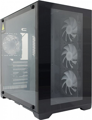 Miditower Powercase Vision Black <CVBA-L4> ATX, без БП