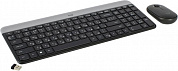 Logitech Wireless Slim Combo MK470 (Кл-ра, FM, USB+Мышь 3кн, Roll, FM, USB) <920-009180>