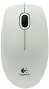 Logitech Optical Mouse B100 White <910-003360> (OEM) USB 3btn+Roll