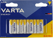 VARTA ENERGY MN2400-10 (LR03) Size"AAA", 1.5V, щелочной (alkaline) <уп. 10 шт>