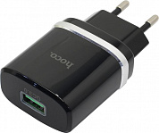 Hoco C12Q Black <716255> Зарядное устройство USB (Вых.DC5V/9V/12V, USB,быстрая зарядка)