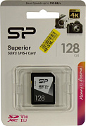 Silicon Power <SP128GBSDXCV3V10> SDXC Memory Card 128Gb UHS-I U3