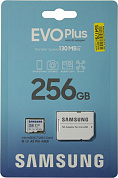 Samsung EVO Plus <MB-MC256KA> microSDXC Memory Card 256Gb Class10 UHS-I U3+ microSD--> SD Adapter