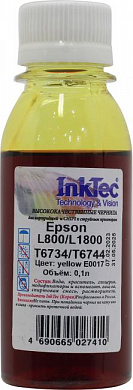 Чернила InkTec <E0017 Yellow 100мл> для Epson L800/L1800