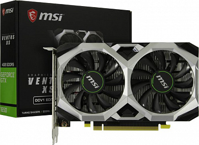 4Gb <PCI-E> GDDR5 MSI GTX 1650 VENTUS XS 4G OCV1 (RTL) DVI+HDMI+DP <GeForce GTX1650>