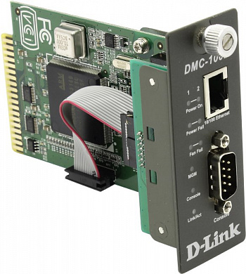 D-Link <DMC-1002> Web/SNMP/Console модуль управления для медиаконвертеров (1UTP, RS232)
