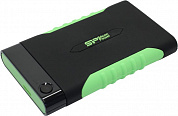 Silicon Power <SP010TBPHDA15S3K> Armor A15 Black-Green USB3.0  Portable 2.5" HDD 1Tb EXT (RTL)