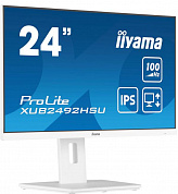 LCD Iiyama 23.8'' XUB2492HSU-W6 белый {IPS 1920x1080 100Hz 0.4ms HDMI  USB M/M }
